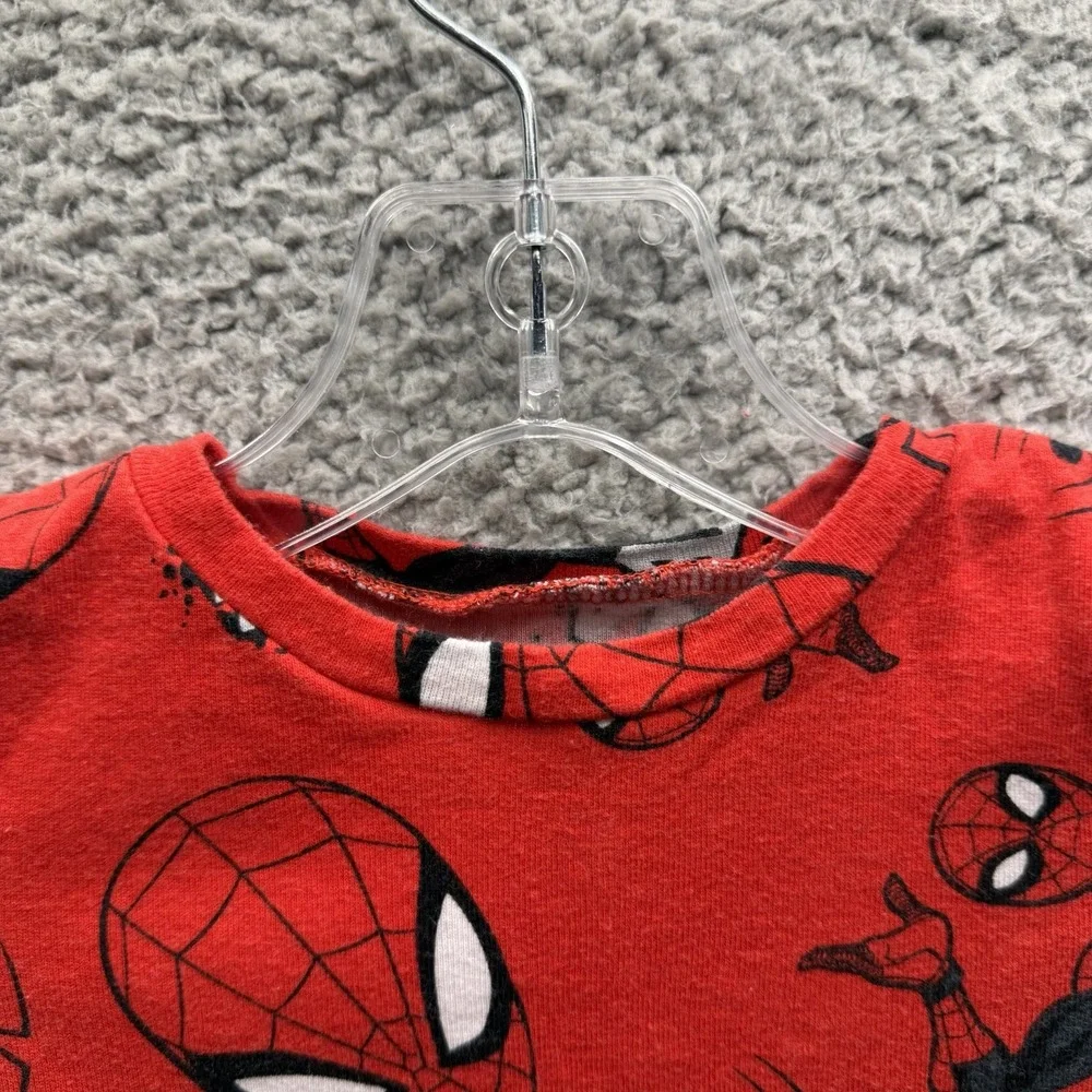 Marvel Pajamas Boys Size 4 Red Spiderman 2 Piece Pajama Set Boys Size 4
